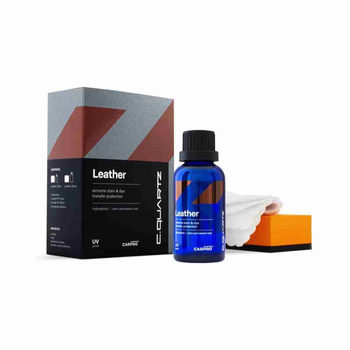 CarPro CQuartz Leather & Vinyl 30mL Kit - Hydrophobic & Oil Phobic - Image 1