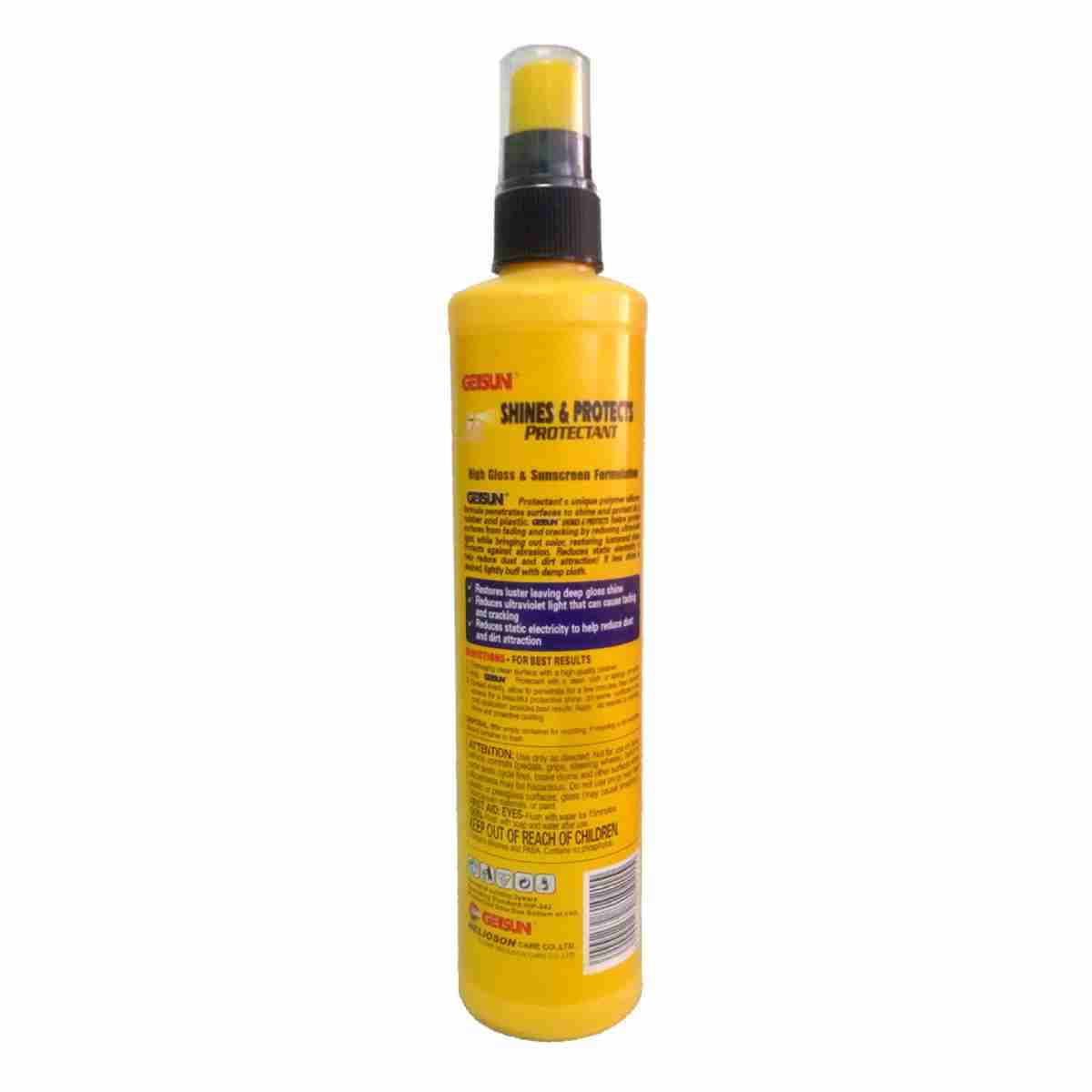 Getsun - Shines & Protects Protectant for Vinyl, Rubber & Plastic - High Gloss & Sunscreen Formulation - 295ml - Thumbnail 2