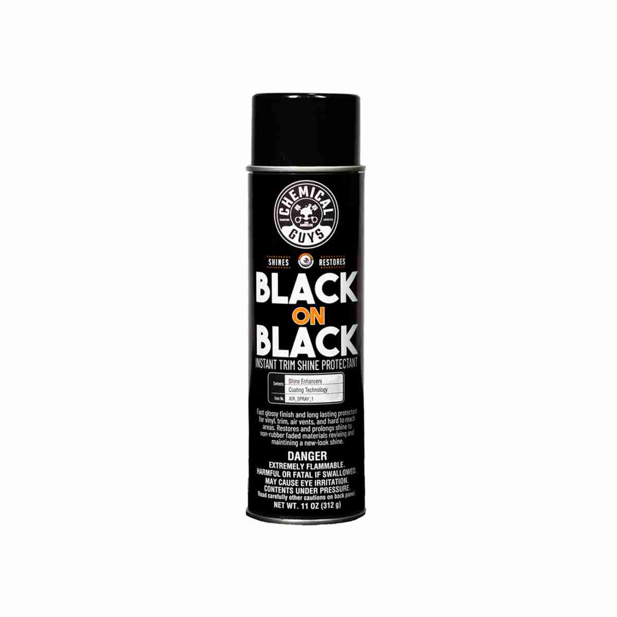 Chemical Guys AIR Spray Black On Black Instant Shine Interior & Exterior Spray Dressing (11 OZ) - Image 1
