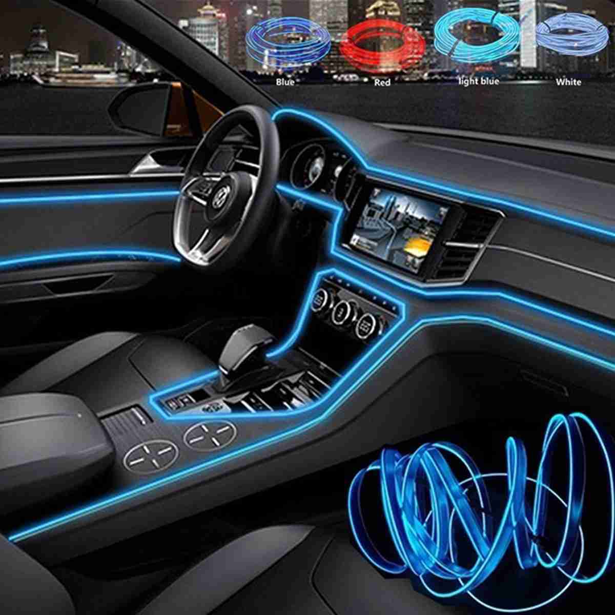Car Cold Light Line - Interior Car Lights - Car LED Lights Interior - Thumbnail 3