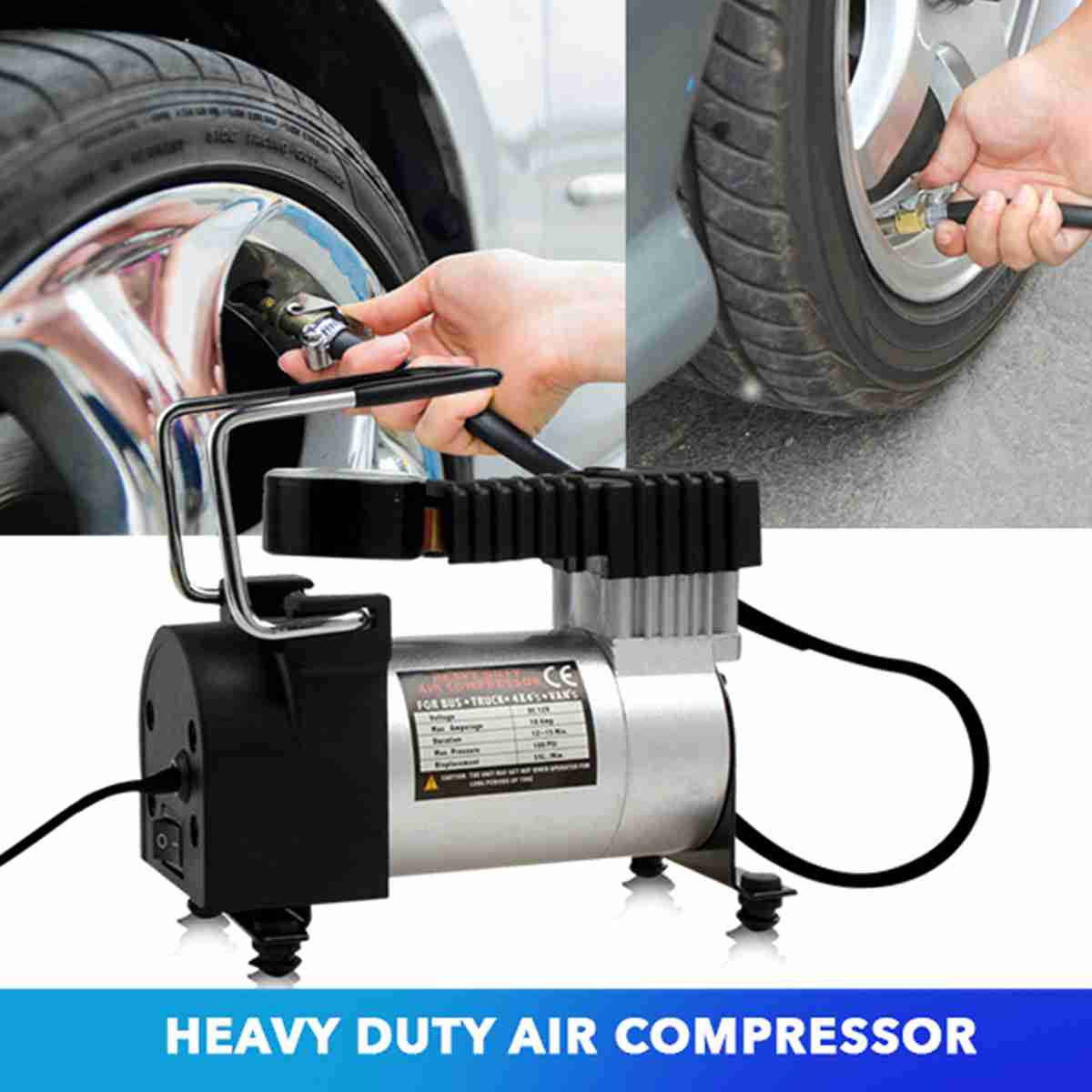 Heavy Duty 12V 965 kPA Portable Wireless Air Pump Electric Tire Inflator - Car - Bicycle - Sports - Thumbnail 2