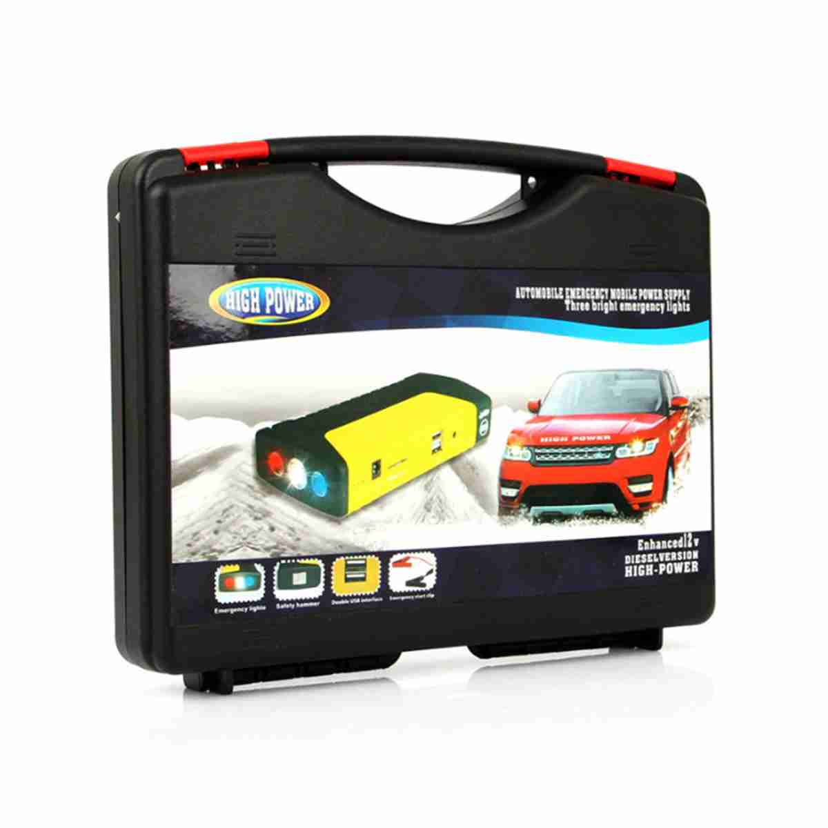 High Power Jump Start - Car Power Bank - Tire Inflate Device - Emergency Power Supply - Thumbnail 3