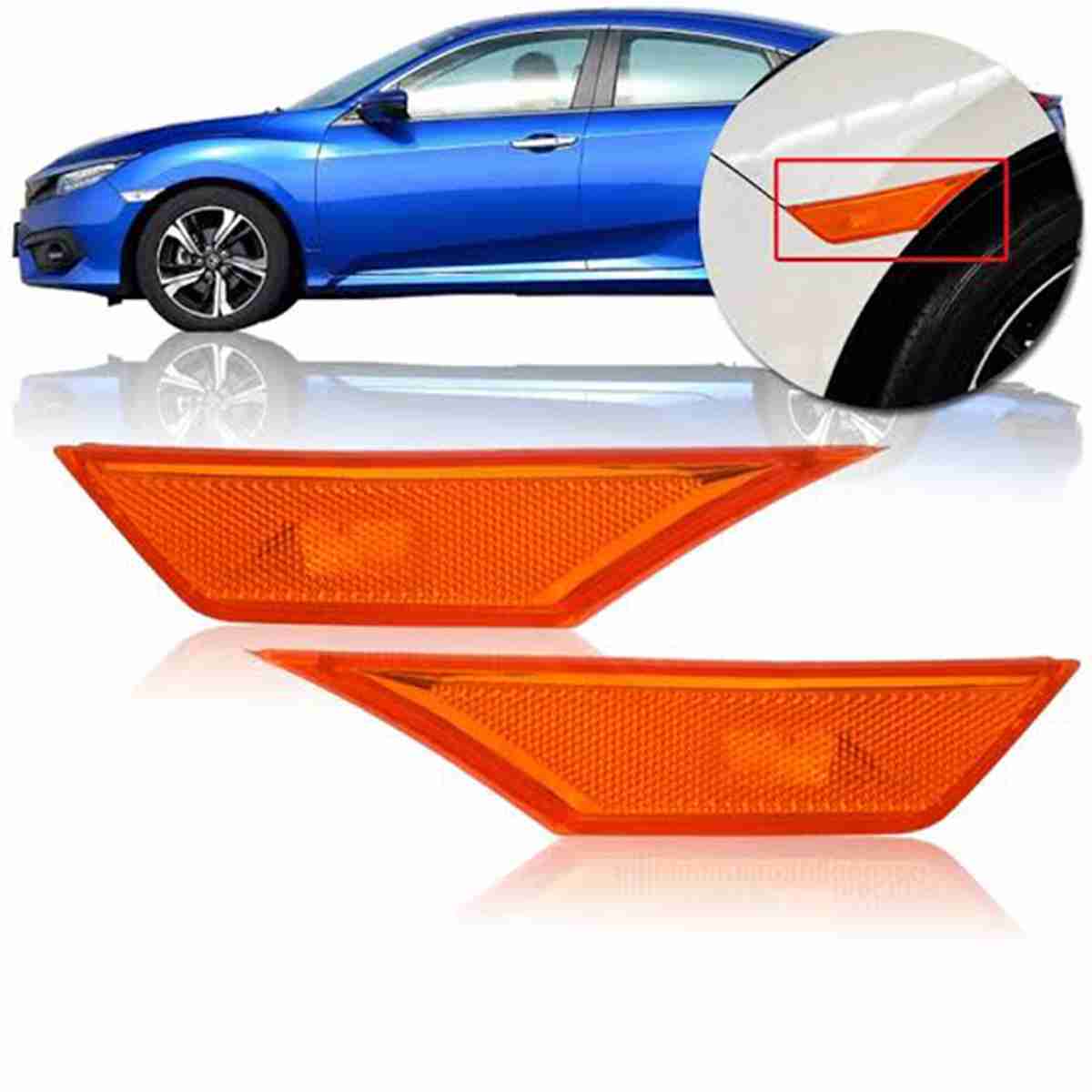 Side Fender Type R Indicator Reflector Light for Honda Civic 2016 to 2020 - Image 1