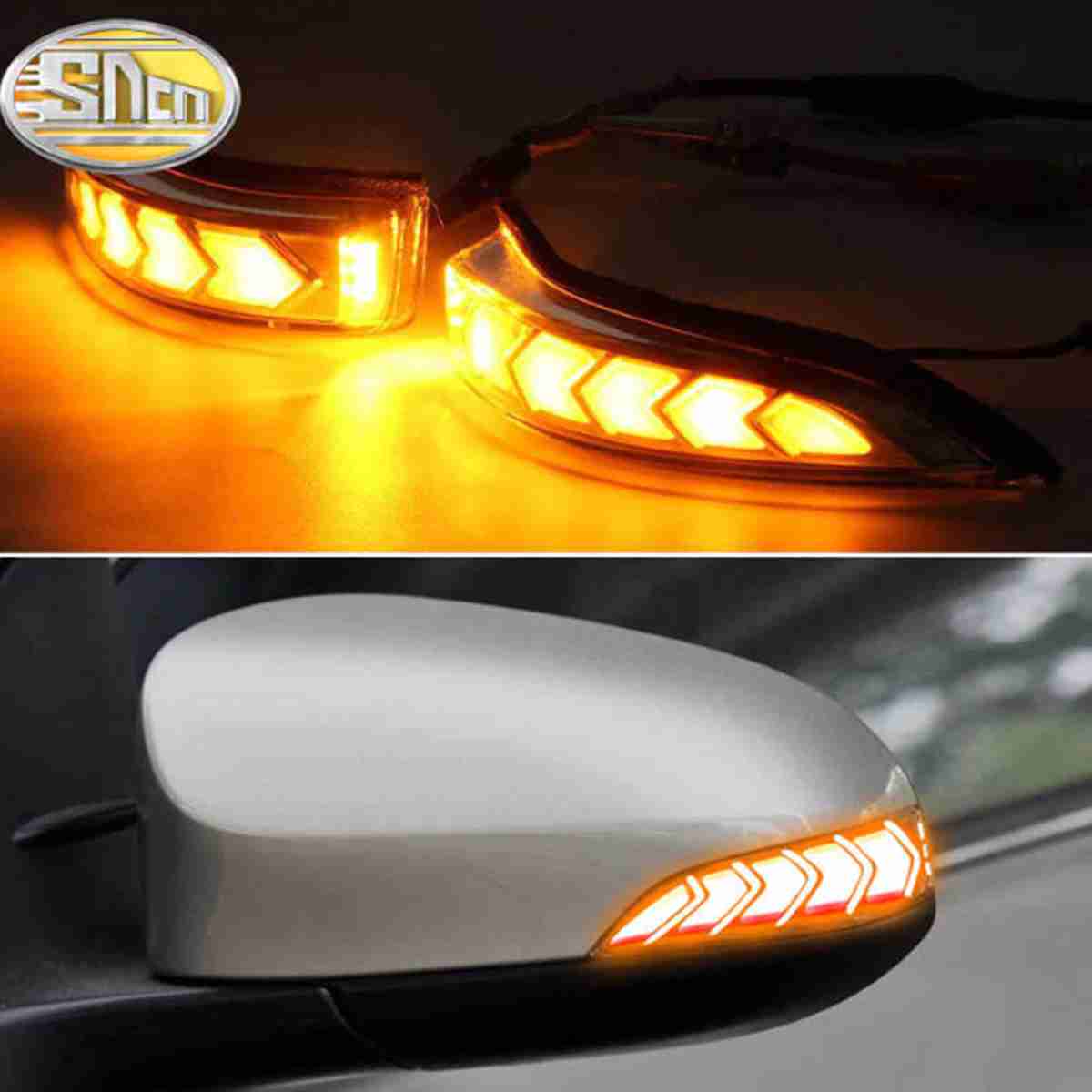 Car Rear View Side Mirror Neon Turn Signal Light - Side Mirror LED Neon Lamp for Toyota Corolla 2014 to 2020 - Thumbnail 3