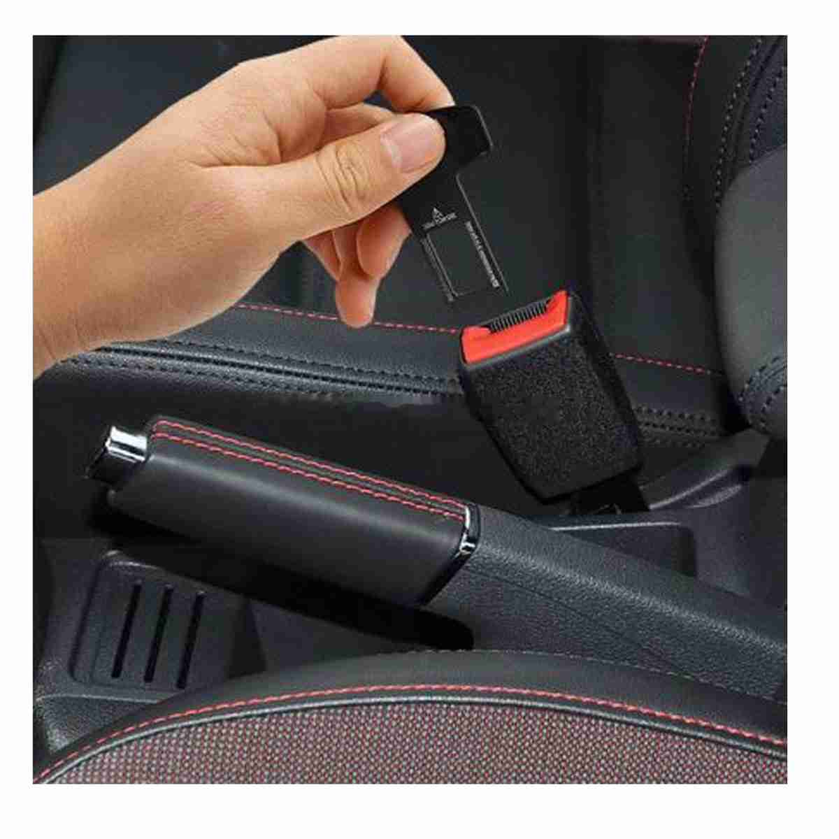 Mini Plastic Seat Belt Clip Black Pair For Isuzu D-Max - Thumbnail 2