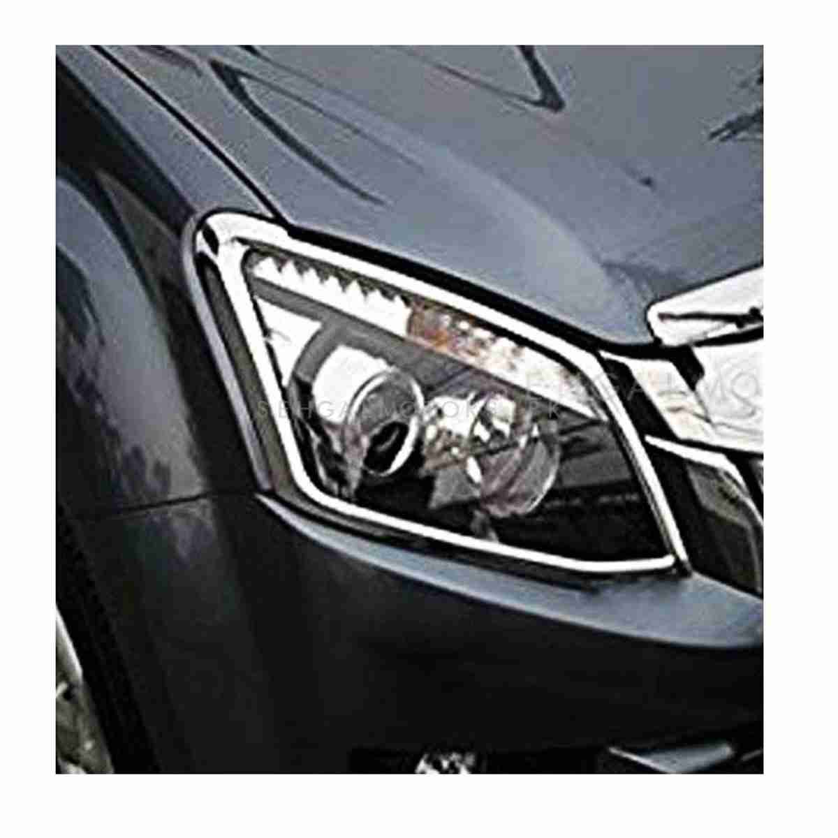Head Lamps Chrome Cover For Isuzu D-Max 2018 to 2021 - Thumbnail 2