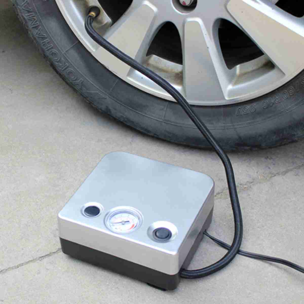 Car Portable Air Compressor Tire Inflator 12V 80PSI AC 595 - Thumbnail 2