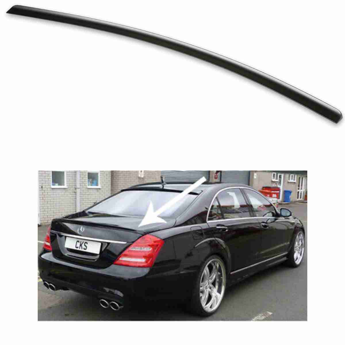 Rear Lip Spoiler For Mercedes Benz S Class W221 - Thumbnail 2