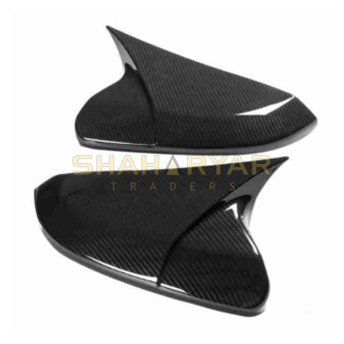 Honda Civic Sedan Side View Mirror Carbon Trim Covers - Thumbnail 2