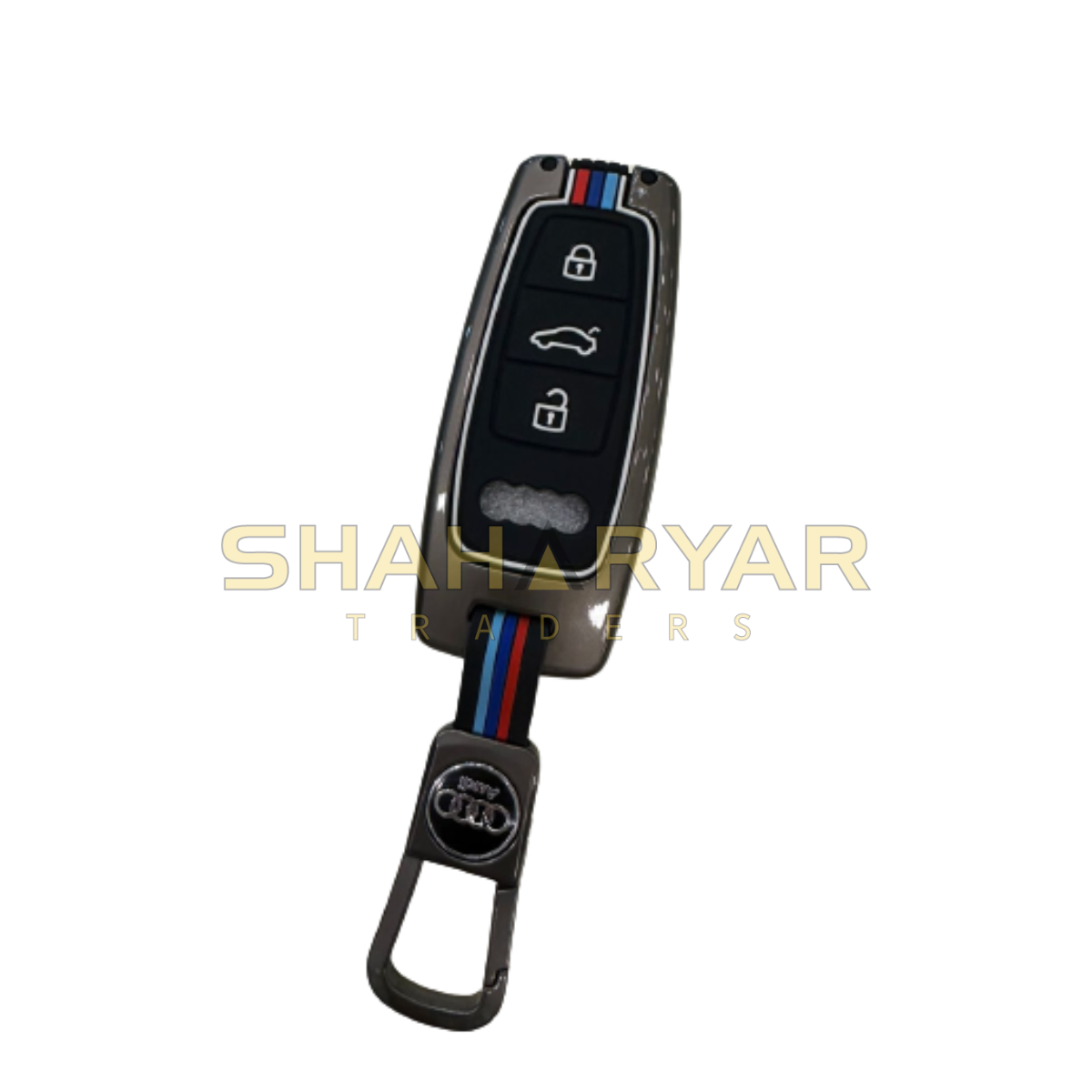 Audi A5 Key Cover with Metal Shell - Thumbnail 3