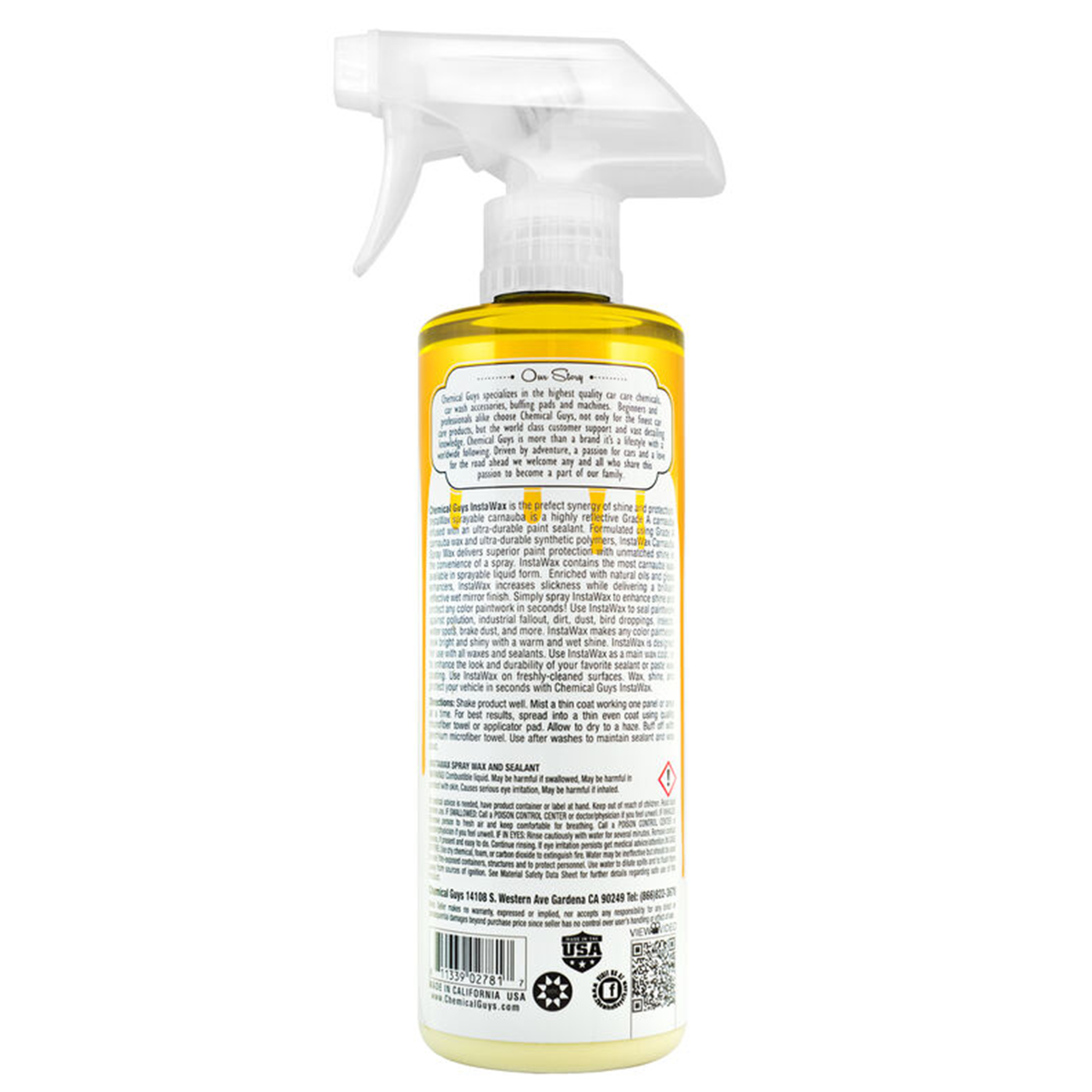 Chemical Guys InstaWax Liquid Carnauba Shine & Protection Spray (16 oz.) - Thumbnail 2