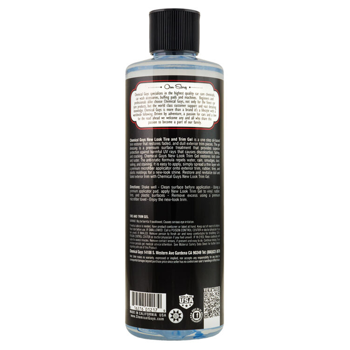 Chemical Guys Tire and Trim Gel For Plastic & Rubber High-Gloss Restorer and Protectant (16oz) - Thumbnail 2