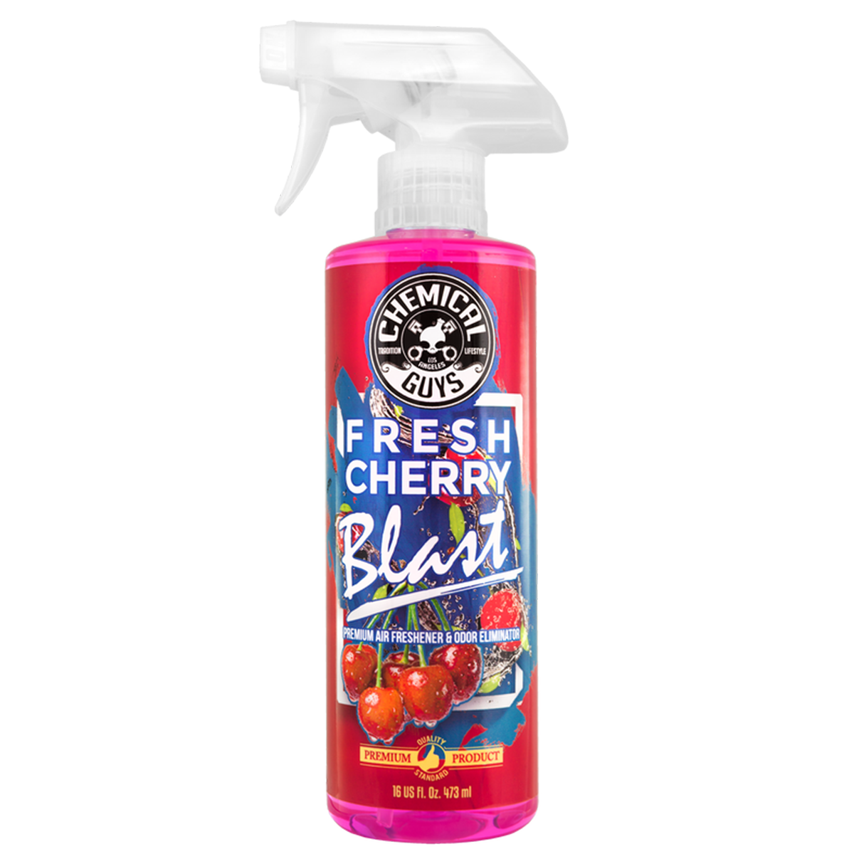 Chemical Guys Fresh Cherry Blast Scent Air Freshener And Odor Eliminator (16 oz.) - Image 1