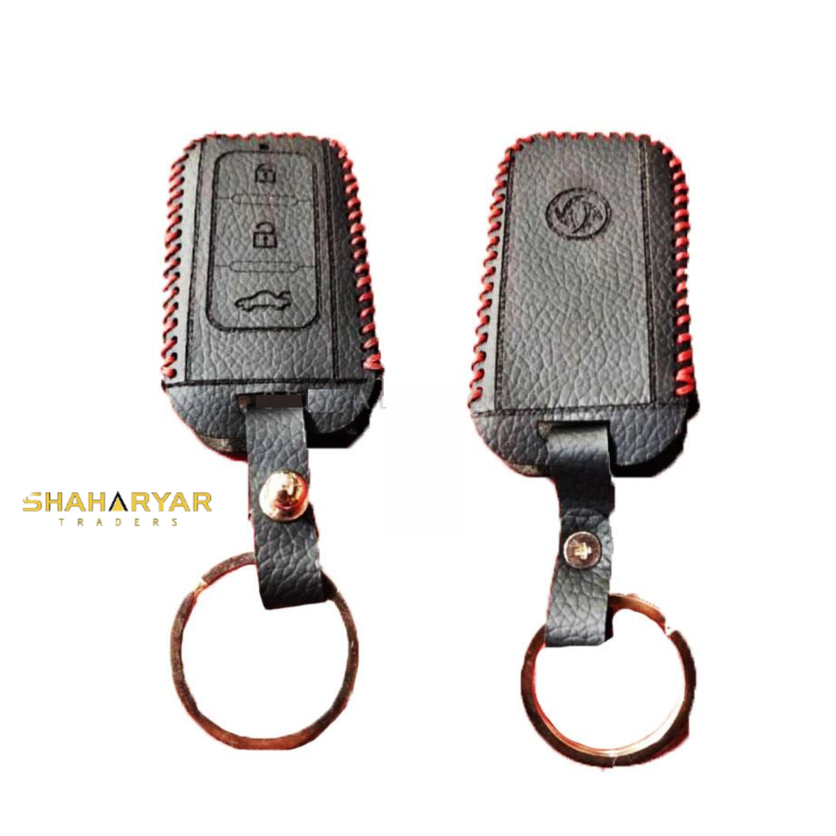 DFSK Glory Leather Key Cover 3 Buttons Black - Model 2021-2022 - Thumbnail 2