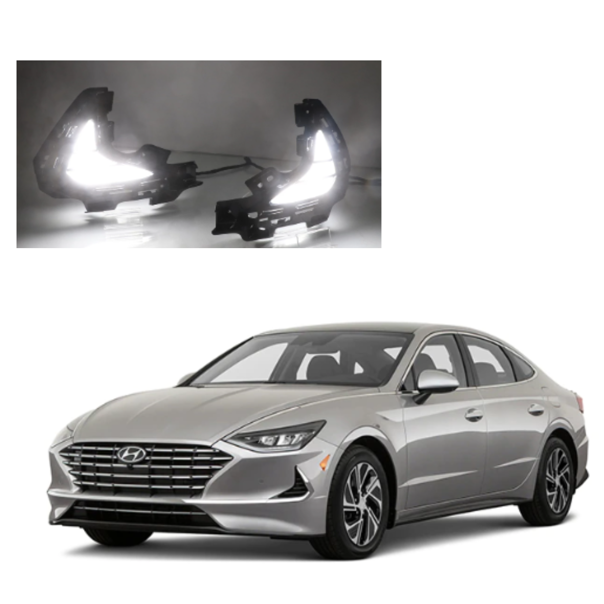 Hyundai Sonata Fog Lamps Lights DRL Cover - Model 2021-2022 - Image 1