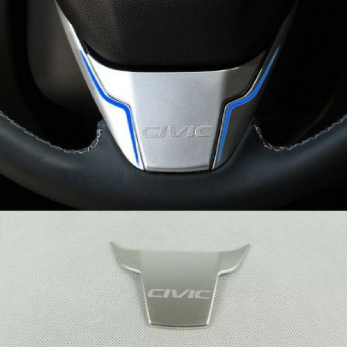 Honda Civic Steering Chrome Trim - Model 2016-2021 - Image 1