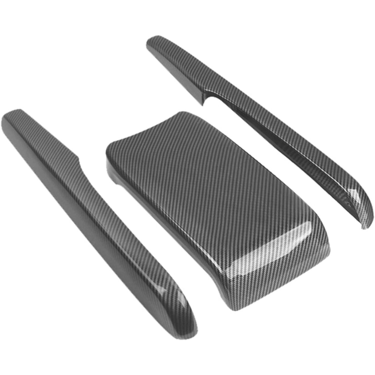 Armrest Carbon Fiber Trims For Honda Civic 2016 to 2021 - Thumbnail 2