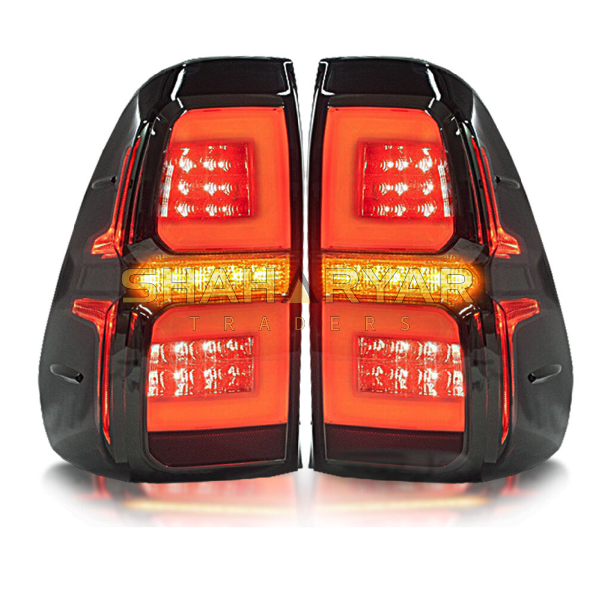 Toyota Hilux Revo Smoke LED Tail Backlamps - Model 2016-2021 - Thumbnail 2