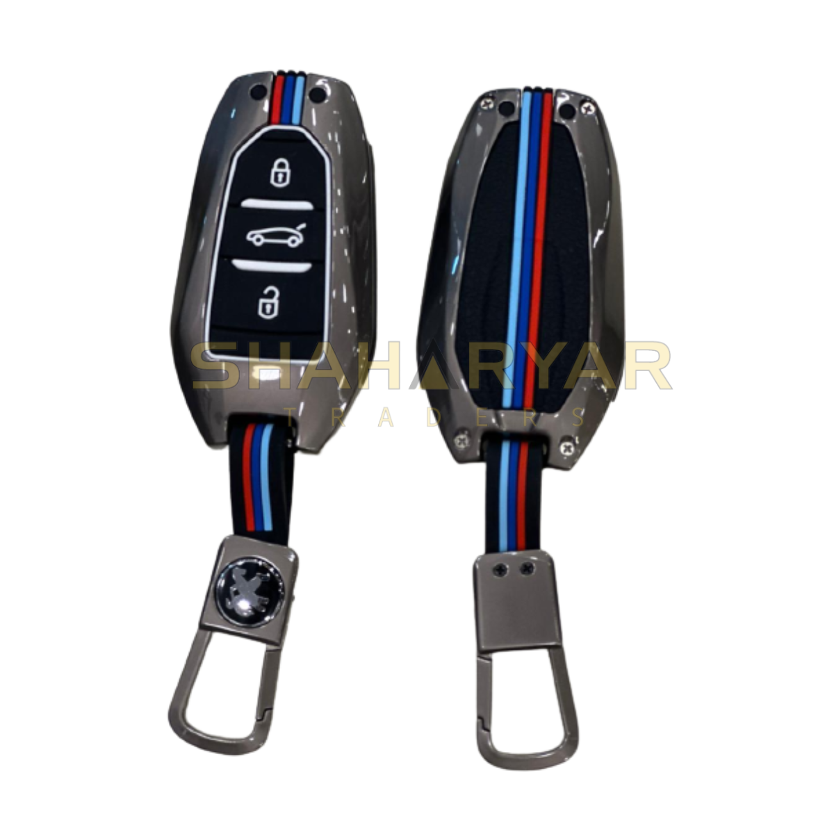 Peugeot new Key Cover with Metal Shell - Thumbnail 2