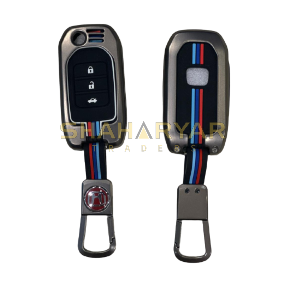 Honda Civic Rebirth Key Cover with Metal Shell - Model 2014 - Thumbnail 2