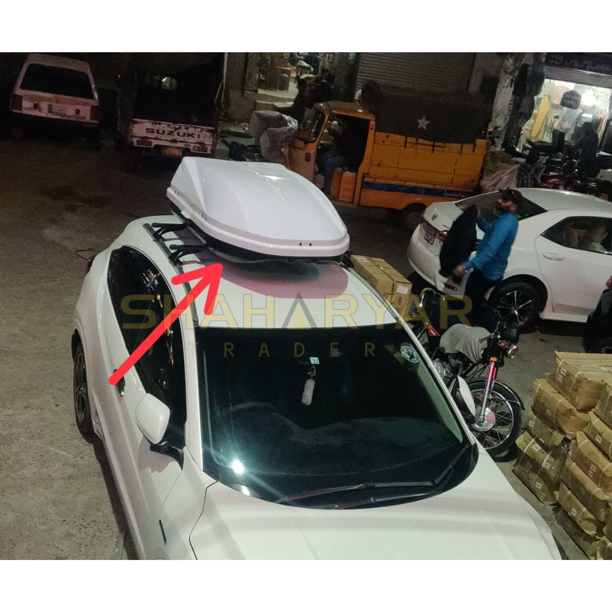 Roof Utility Box | Cargo Carrier Box - Silver Grey Color - Thumbnail 3