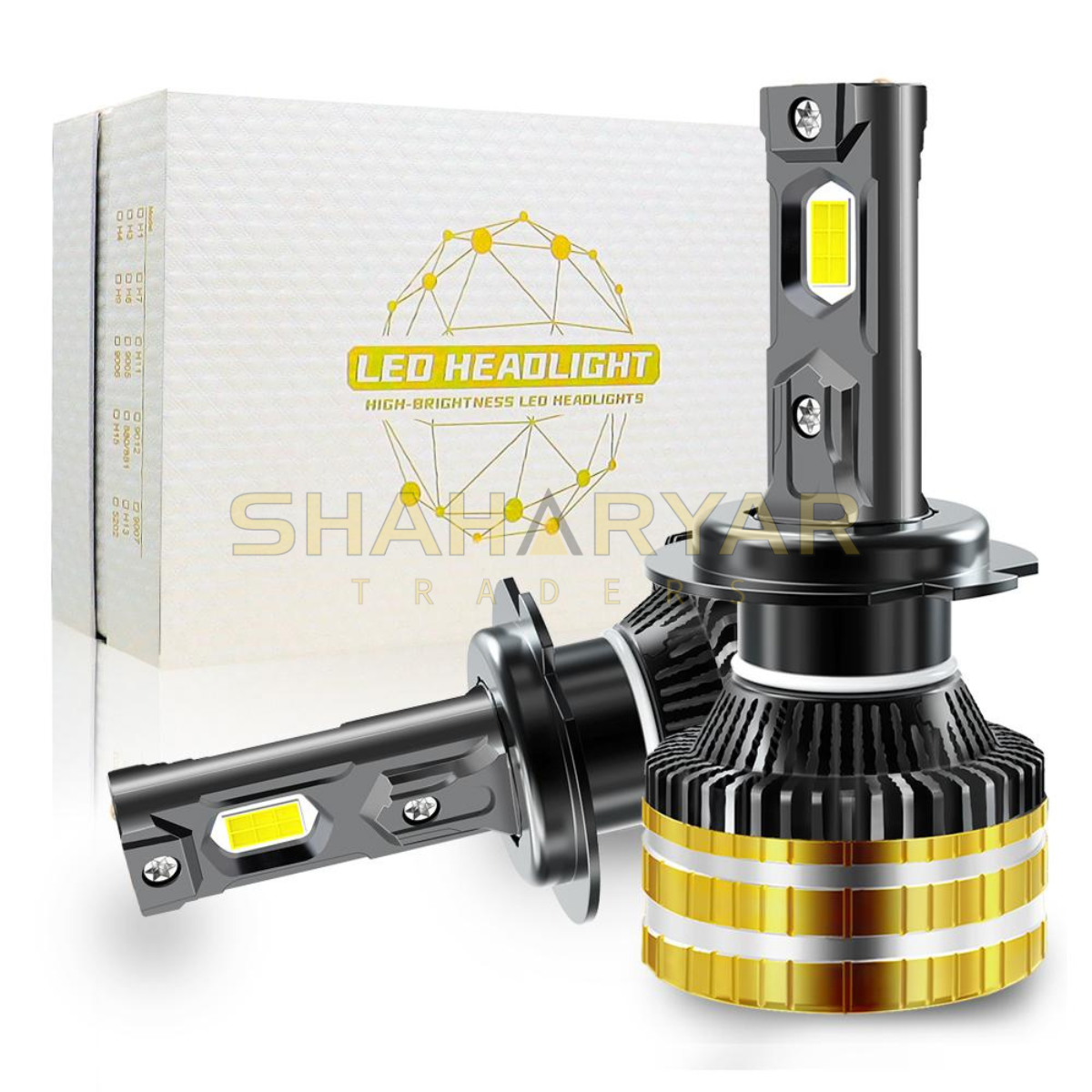 Master 700W LED Headlight Bulbs Pair - Grip: 9005 - Image 1