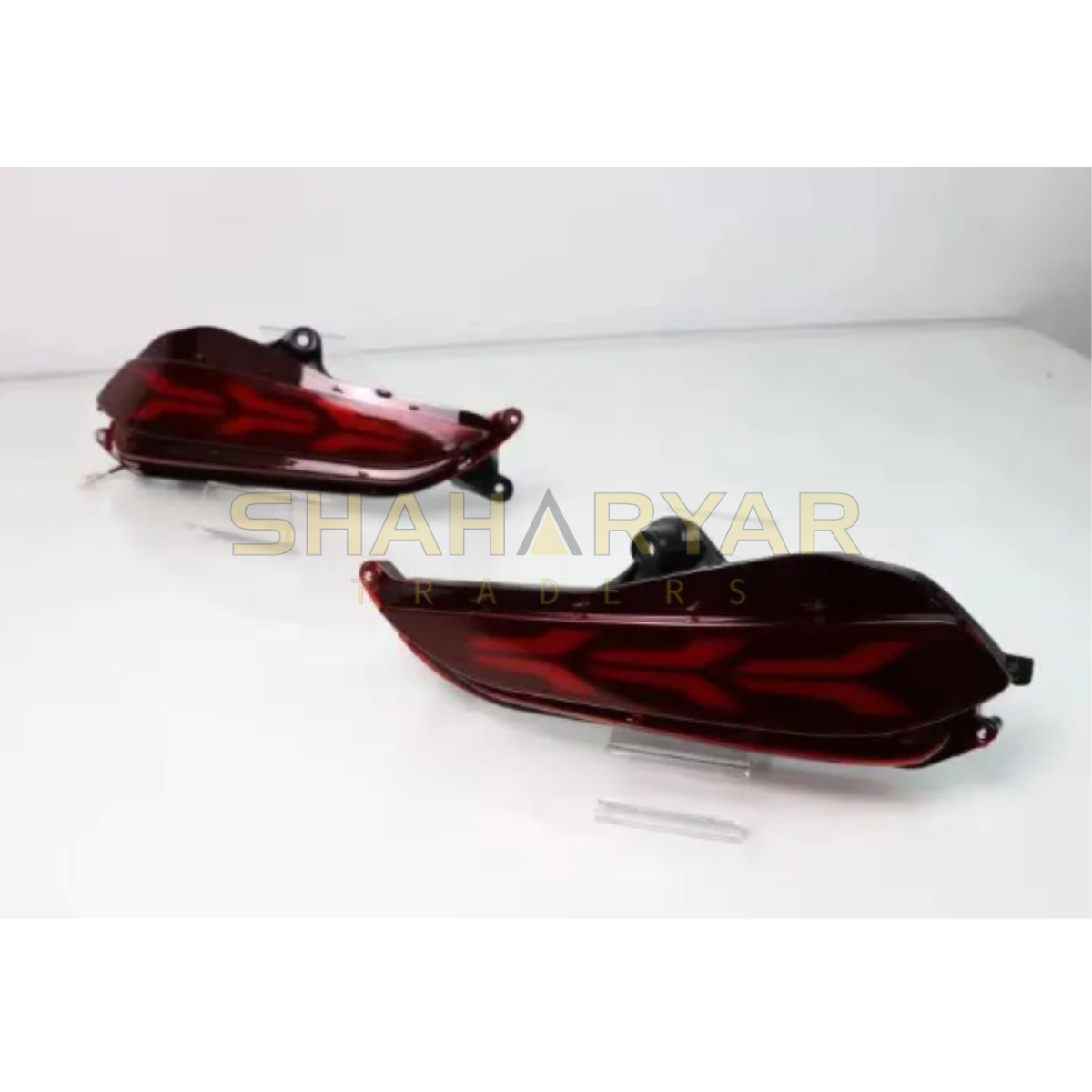 Toyota Yaris Lamborghini style Red Rear Bumper Fog Lamp Light - Model 2017 to 2021 - Thumbnail 2
