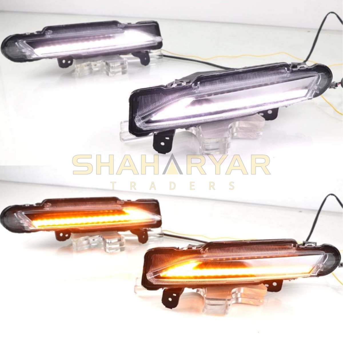 Toyota Yaris Nike style Front Bumper turn Fog Lamp White Light - Model 2017 to 2021 - Thumbnail 2