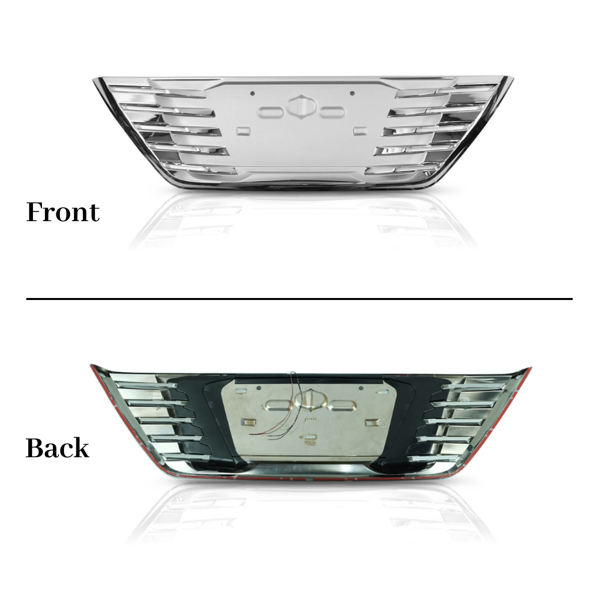 Toyota Fortuner Rear Garnish Wing style LED Plate - Model 2016 to 2022 - Thumbnail 2