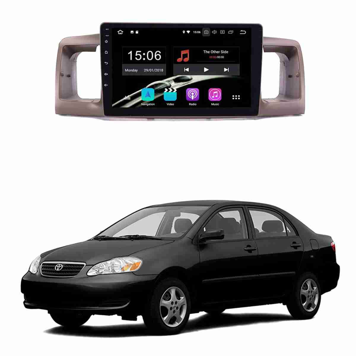 Toyota Corolla 2002 to 2008 Android Player Latest IPS Display Multimedia System - Image 1
