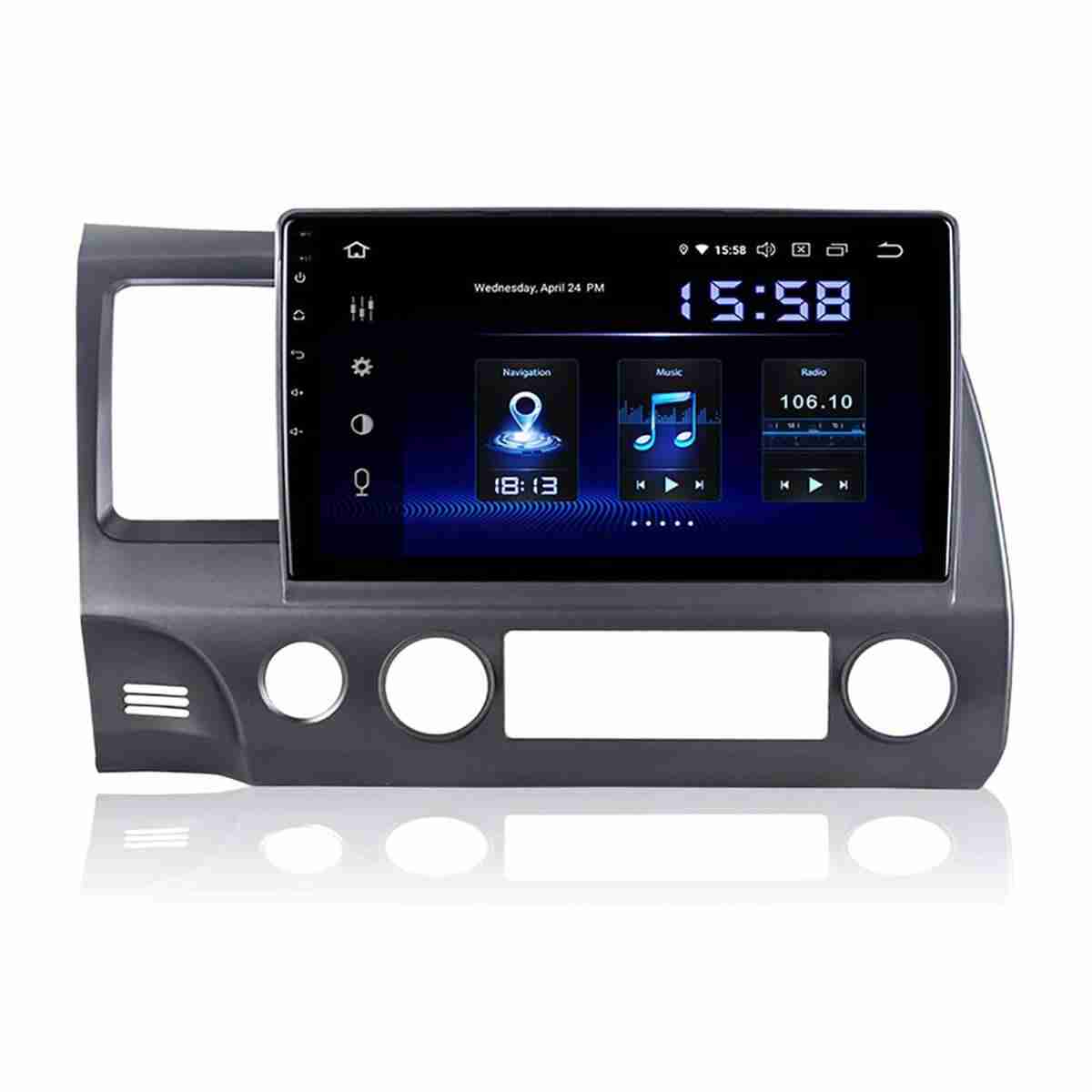 Honda Civic 2007 to 2012 Android Panel HD Player IPS Display Multimedia System - Thumbnail 3