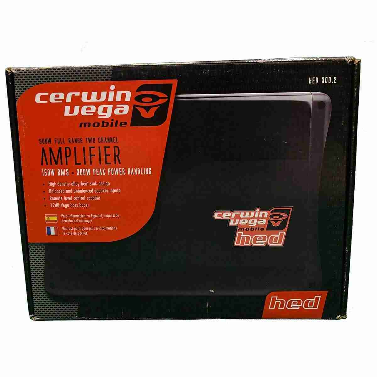 Cerwin Vega HED300.2 300W MAX HED Series 2-Channel Class AB Car Amplifier - Thumbnail 2