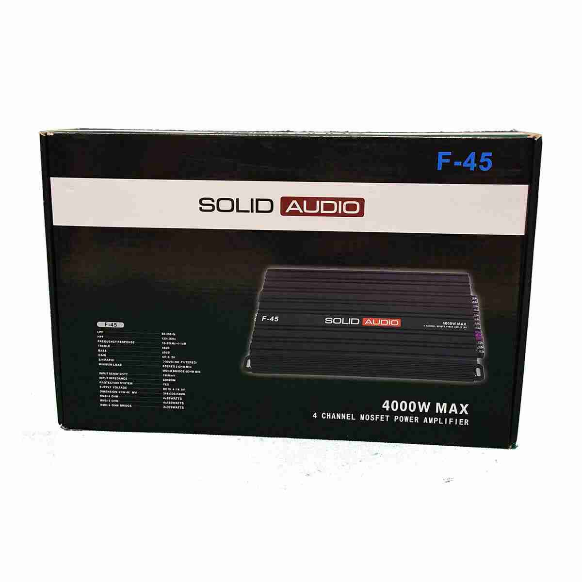 Solid Audio F-45 4CH Amplifier - Thumbnail 2