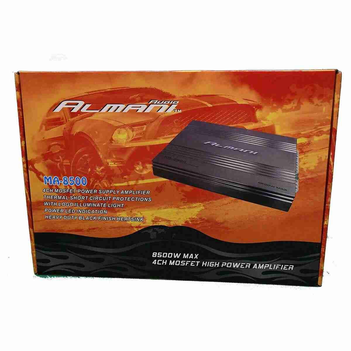 Almani MA-8500 4CH Mosfet Amplifier Max Power 8500W - Thumbnail 2