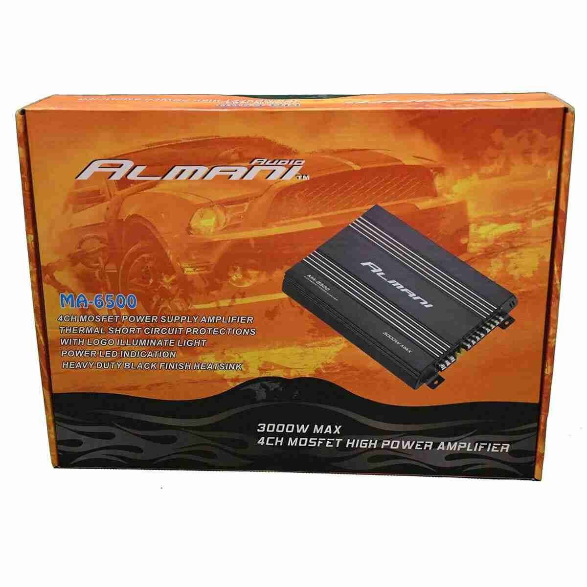 Almani MA-6500 4CH Mosfet Amplifier Max Power 3000W - Thumbnail 2