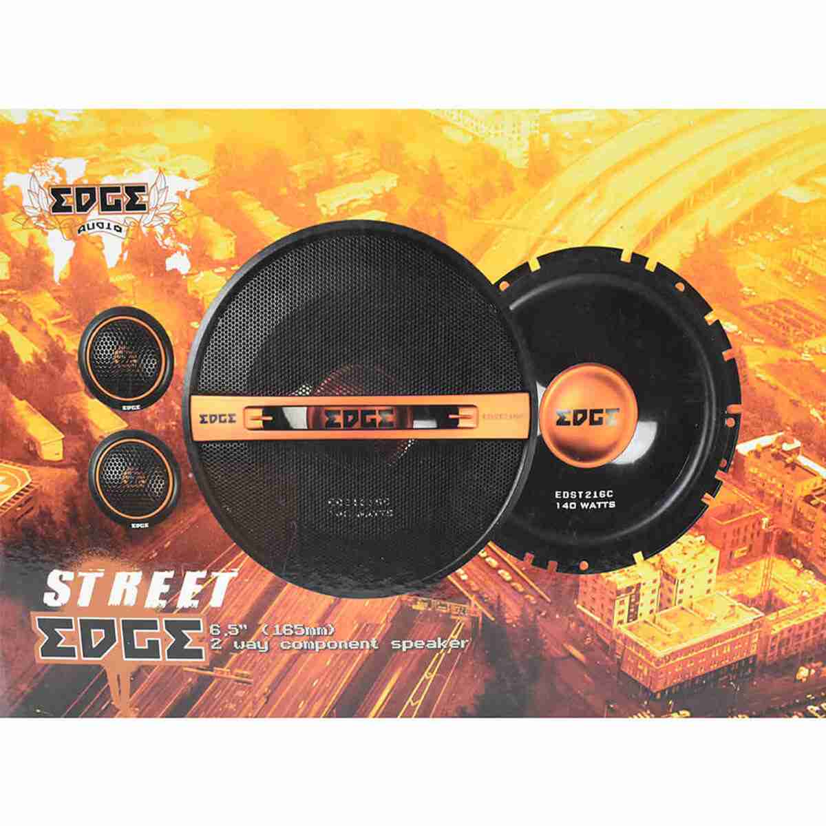 Edge Audio 6.5 Inch 165 mm 2 Way Component Speaker - Thumbnail 2