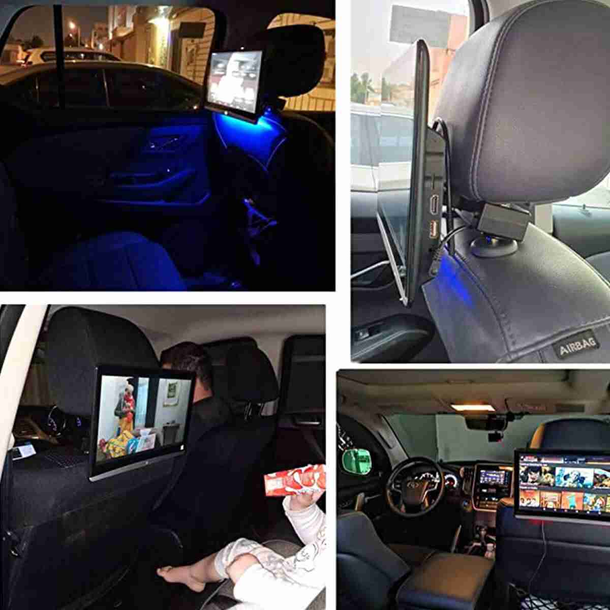 Android Universal Headrest Tablet 12.5 Inch Screen IPS Display Multimedia System - Thumbnail 2