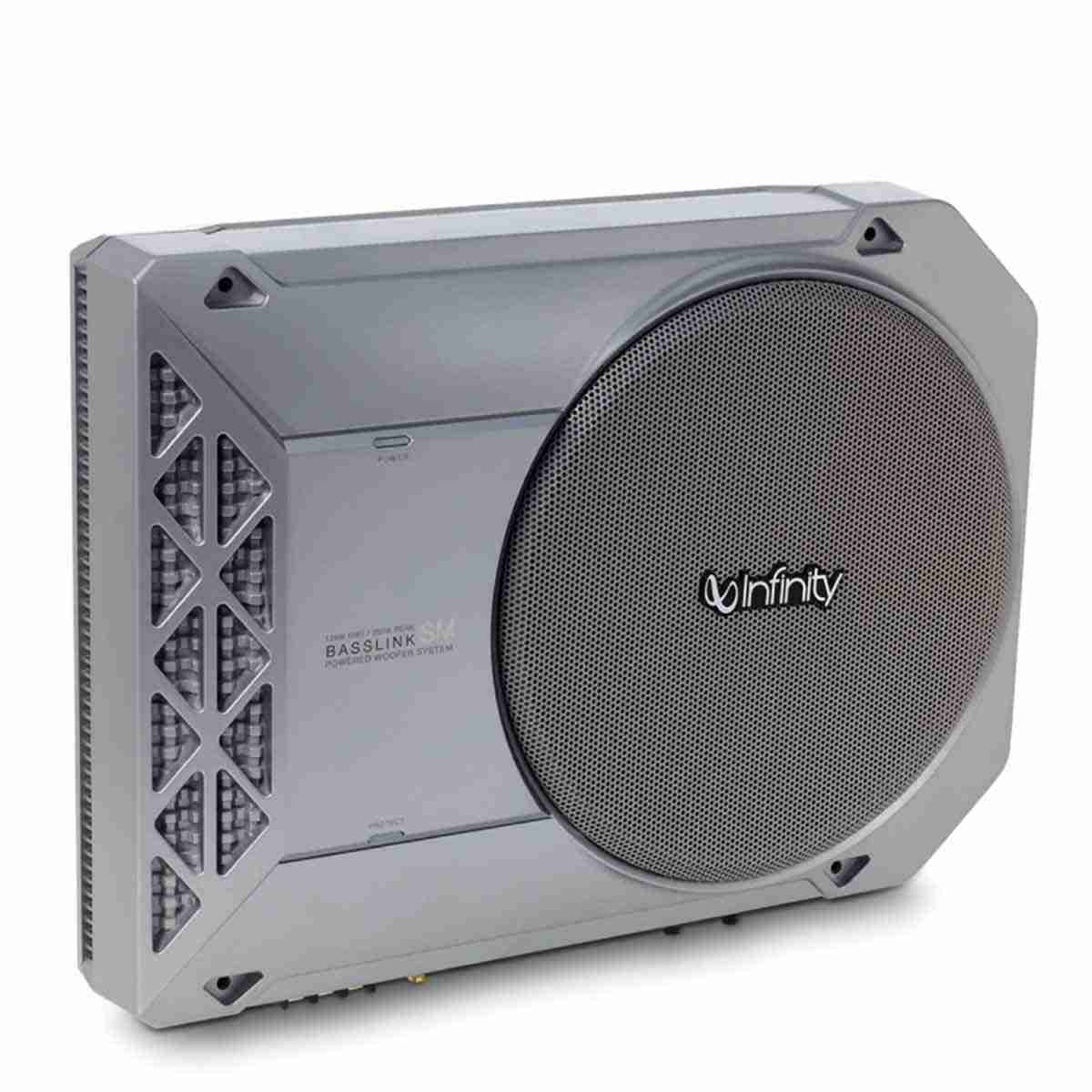 Infinity BassLink SM 8" Ultra-Compact Subwoofer System, Silver - Thumbnail 2