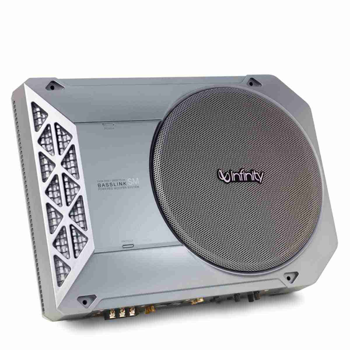 Infinity BassLink SM 8" Ultra-Compact Subwoofer System, Silver - Thumbnail 3