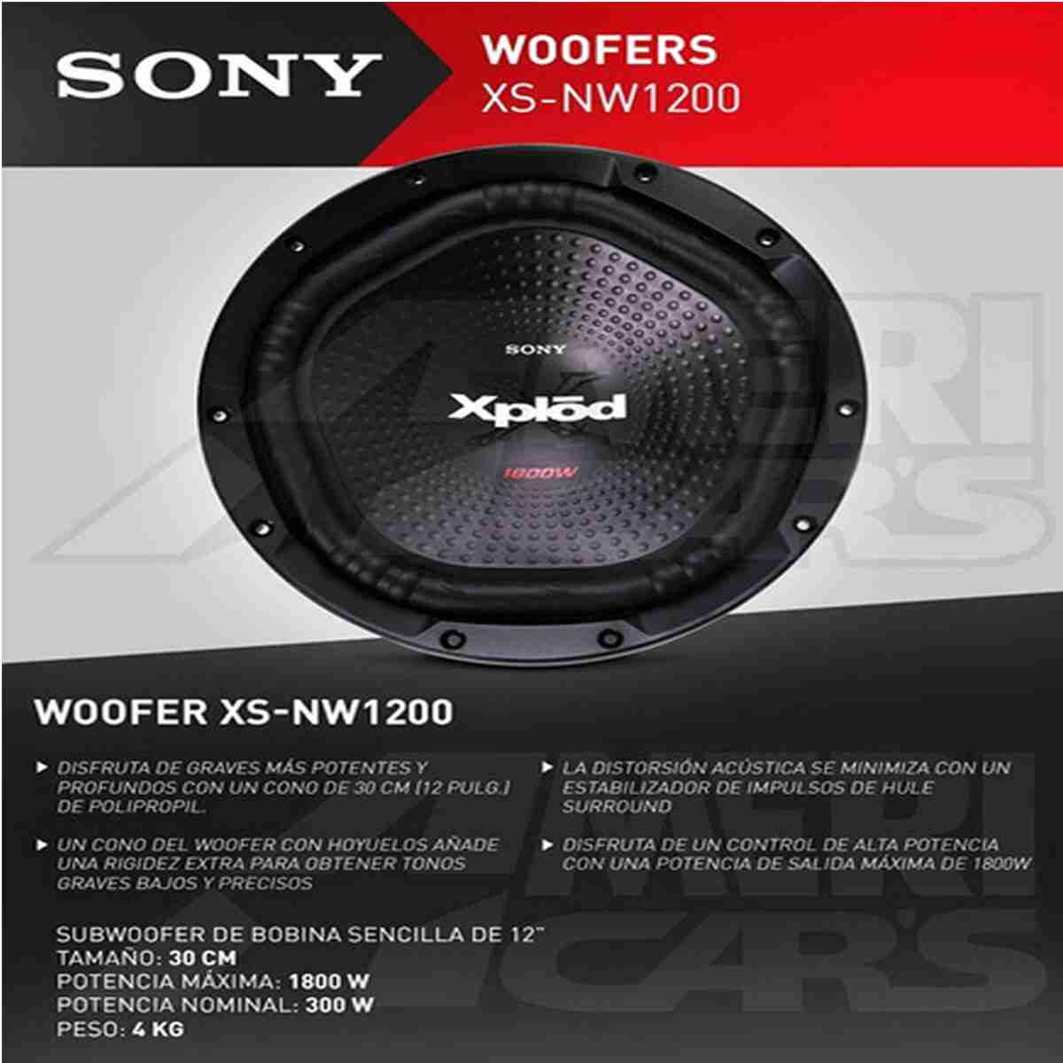 Sony XS-NW1200 30 cm Car Subwoofer - Thumbnail 2