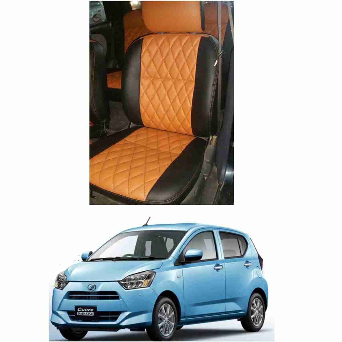 Seat Cover for Daihatsu Coure in Japanese Rexine - Image 1