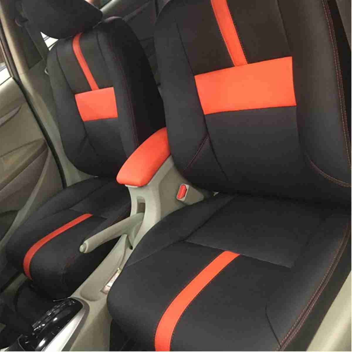 Seat Cover Red and Black for City 2009 to 2019 in Rexine - Thumbnail 3