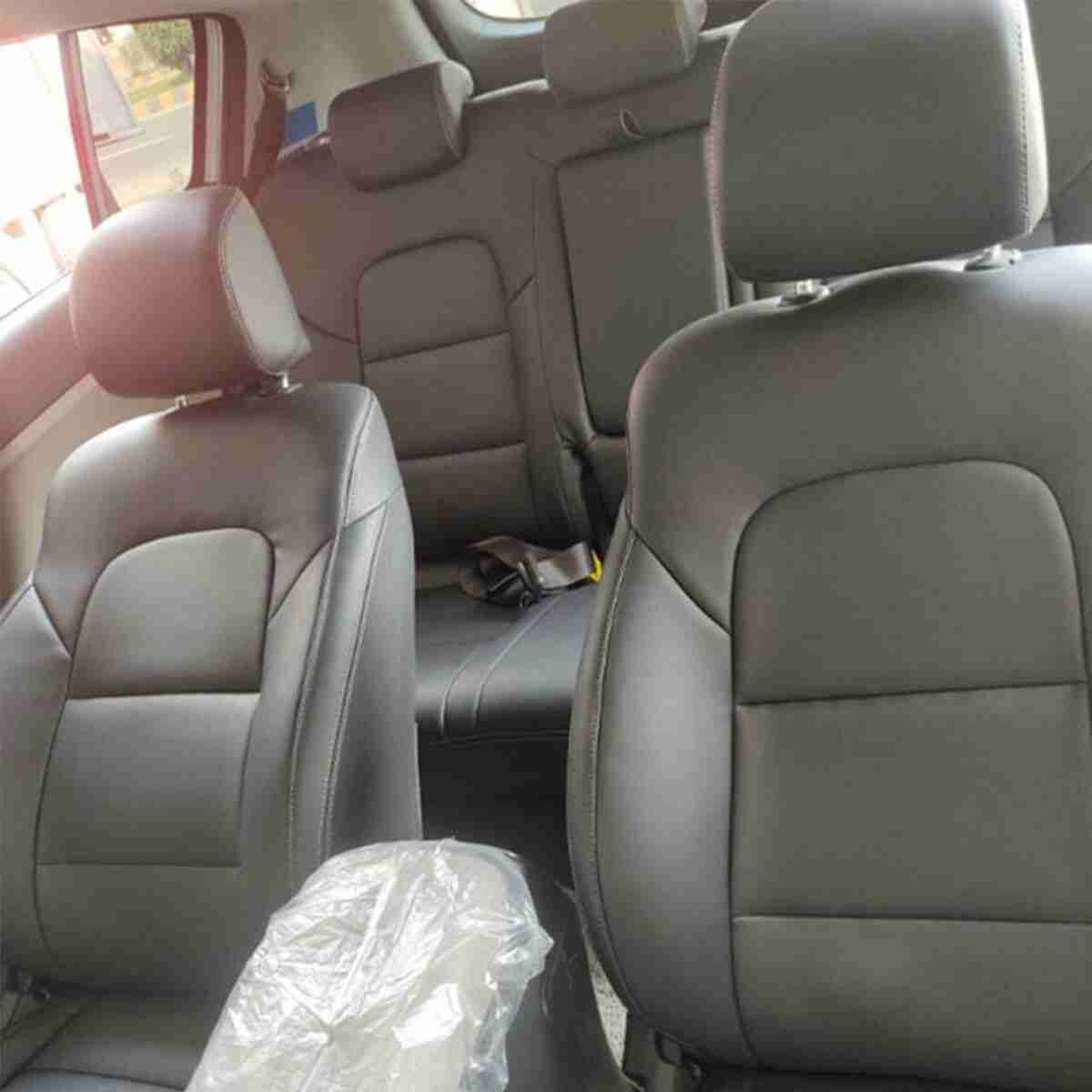 Seat Cover in Black Color Japanese Rexine for Kia Sportage 2019 to 2020 - Thumbnail 2