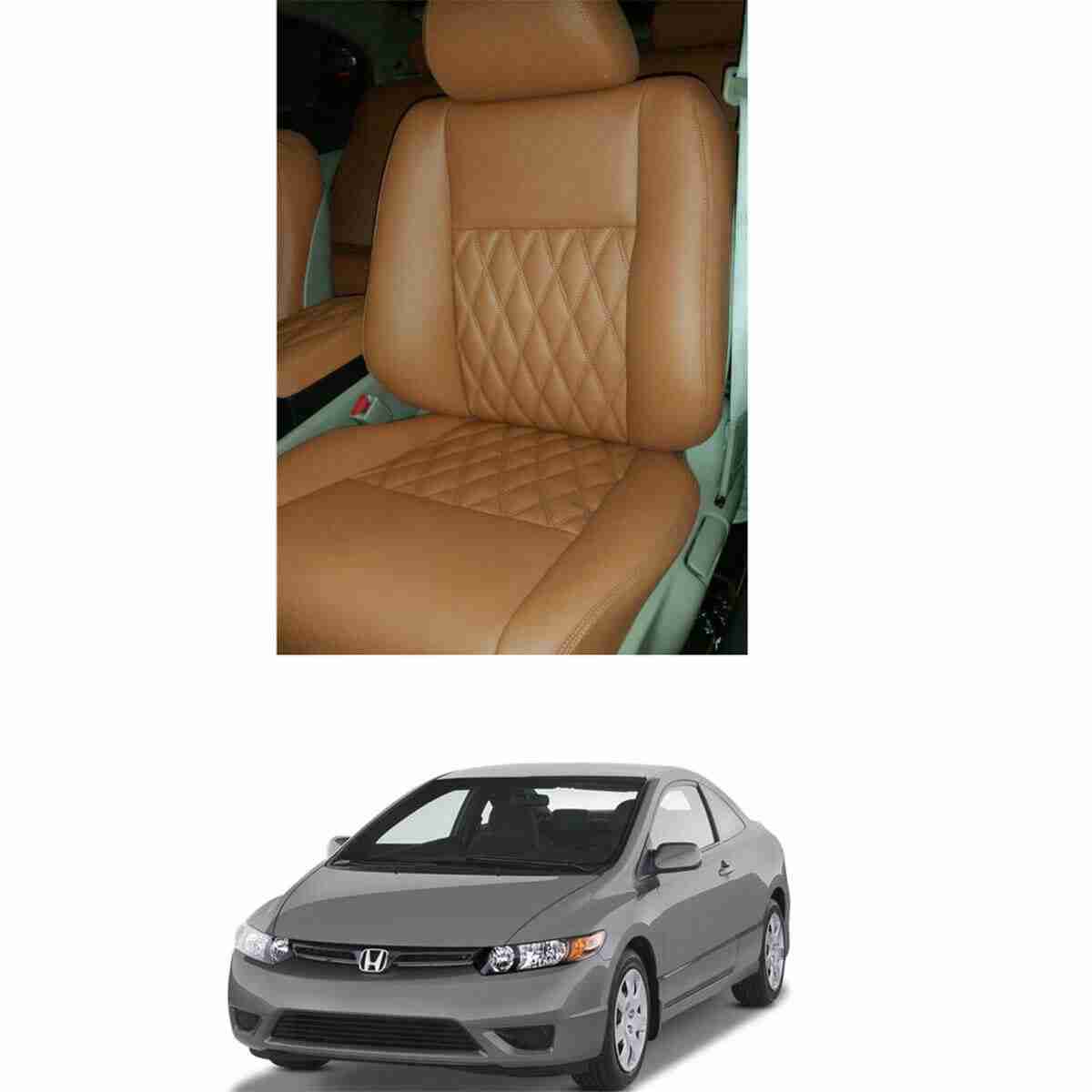 Seat Cover for Civic 2007 to 2012 in Japanese Rexine - Image 1