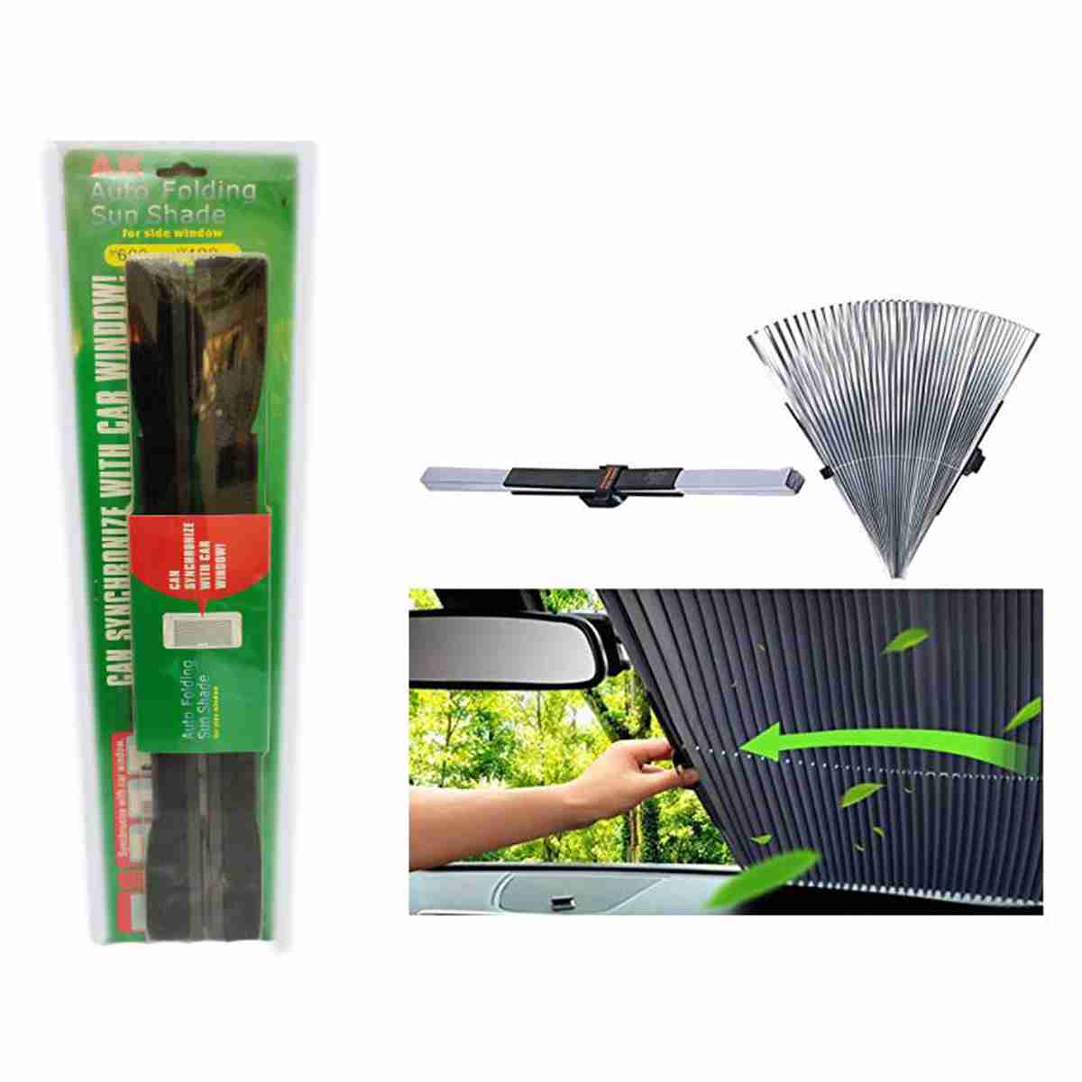 Side Door Auto Folding Sun Shade 2 Pcs - Image 1