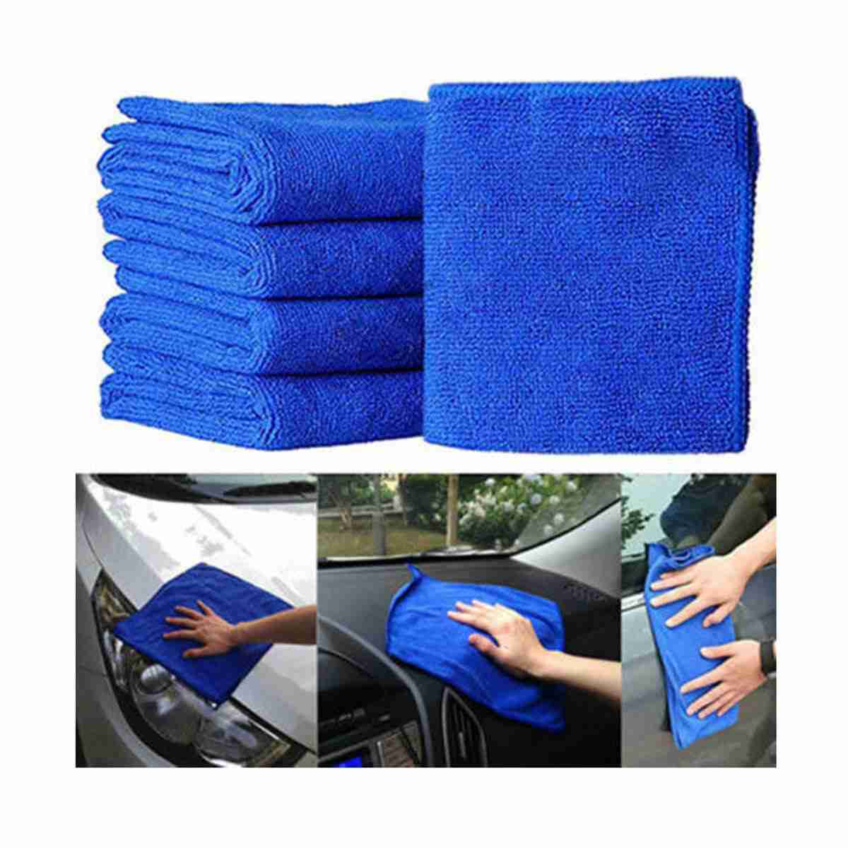 Microfiber Cleaning Auto Car Detailing Soft Cloths Wash Towel Home - Thumbnail 2