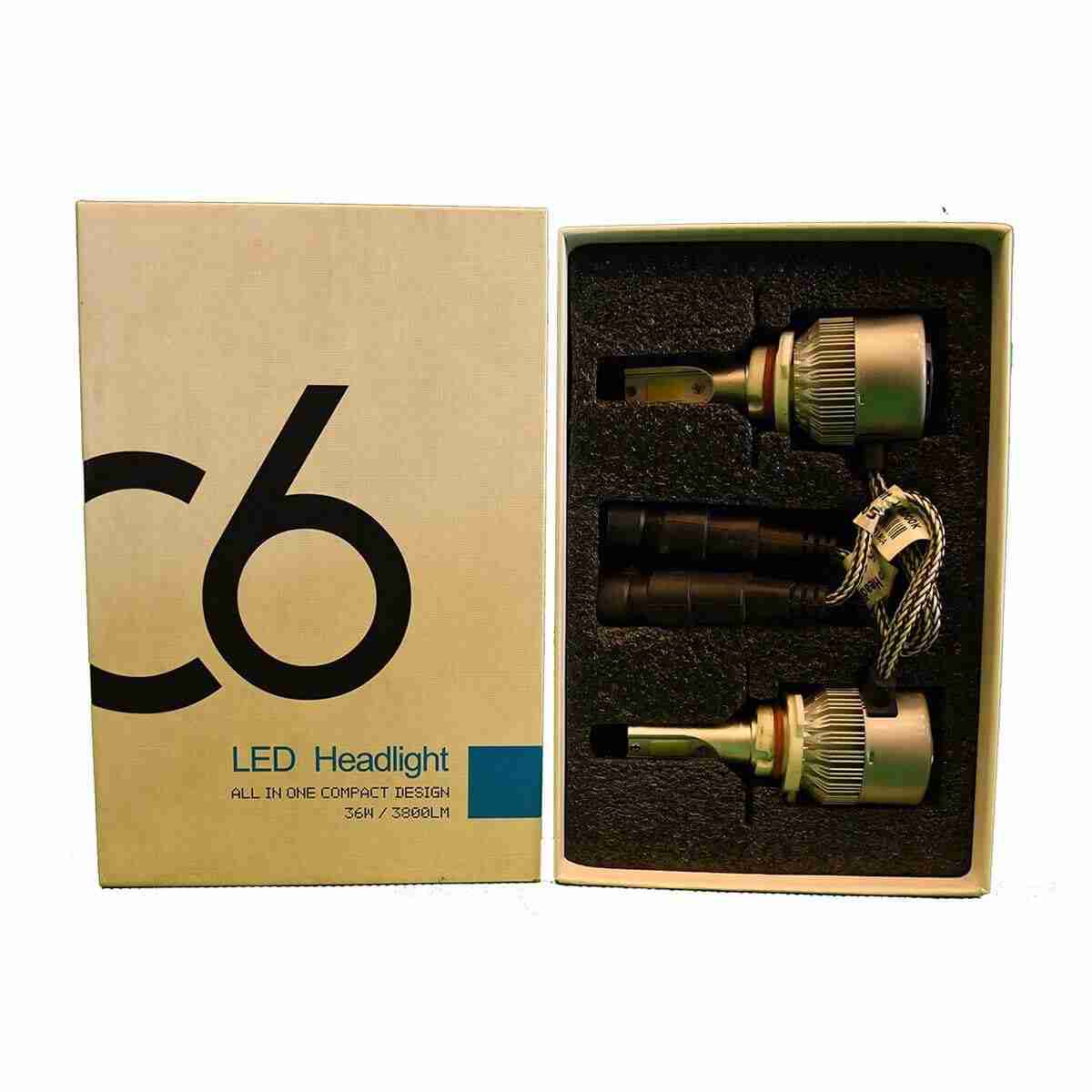 GYMKA All-in-One LED Plug & Play Headlight Bulb Conversion Kit for Cars 80W/6000K Grips 9005/9006/H4/H11/H3/H7 - Thumbnail 2