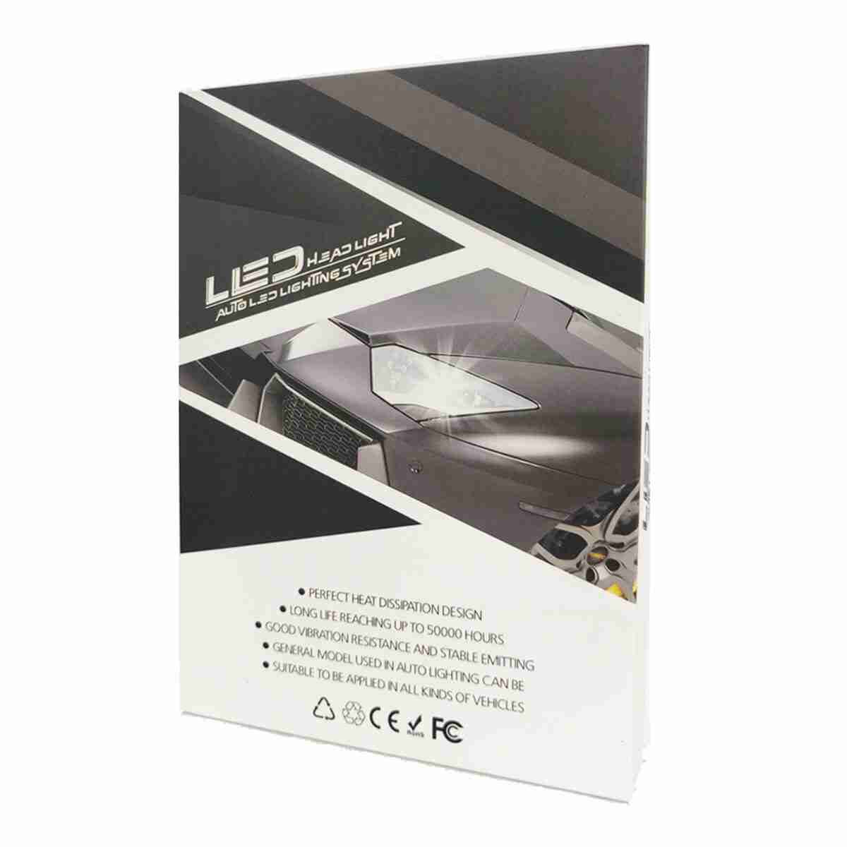 GYMKA All-in-One LED Plug & Play Headlight Bulb Conversion Kit for Cars 80W/6000K Grips 9005/9006/H4/H11/H3/H7 - Thumbnail 3