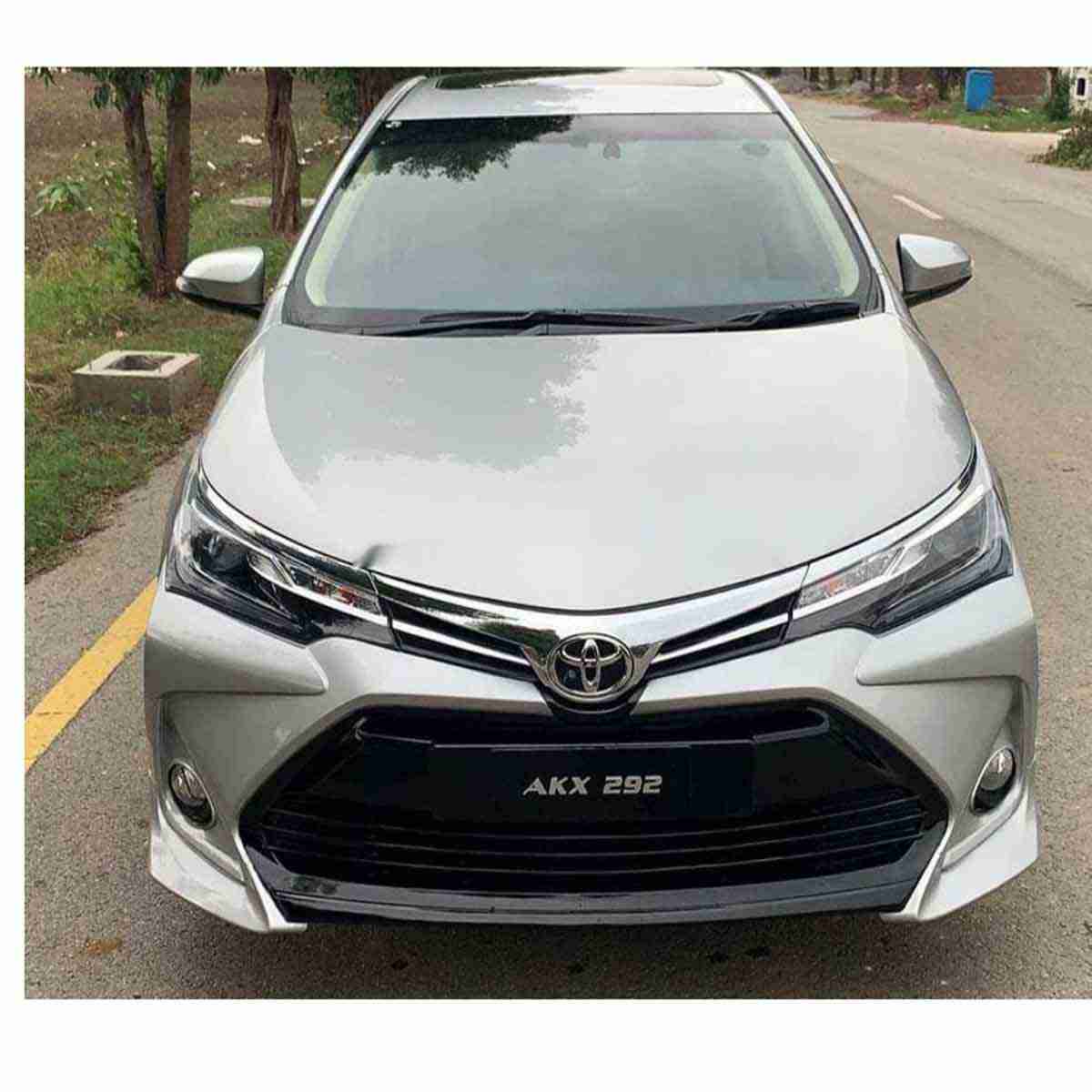 Toyota Corolla Altis X 2017 to 2021 Front Bumper Camry Style Fiber Glass - Thumbnail 2