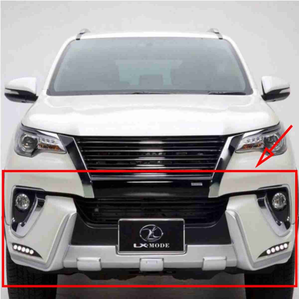 Toyota Fortuner 2017 to 2020 LX Mode Body Kit / Bodykit White - Thumbnail 2